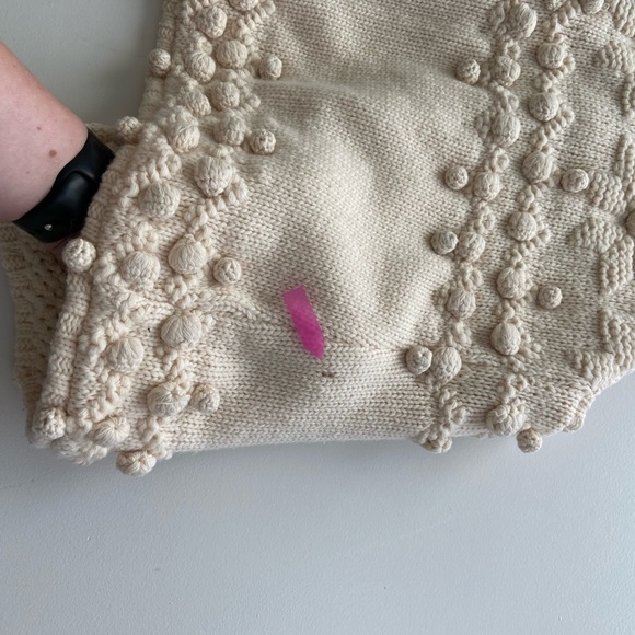 MaxMara Off White Bobble Knit Pattern Sweater Vest - Picture 7 of 7